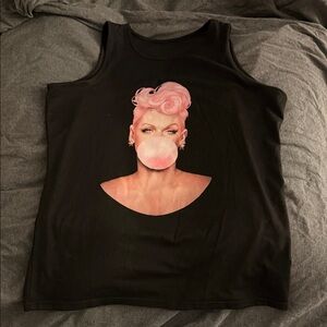 PINK Concert Black Tank Top